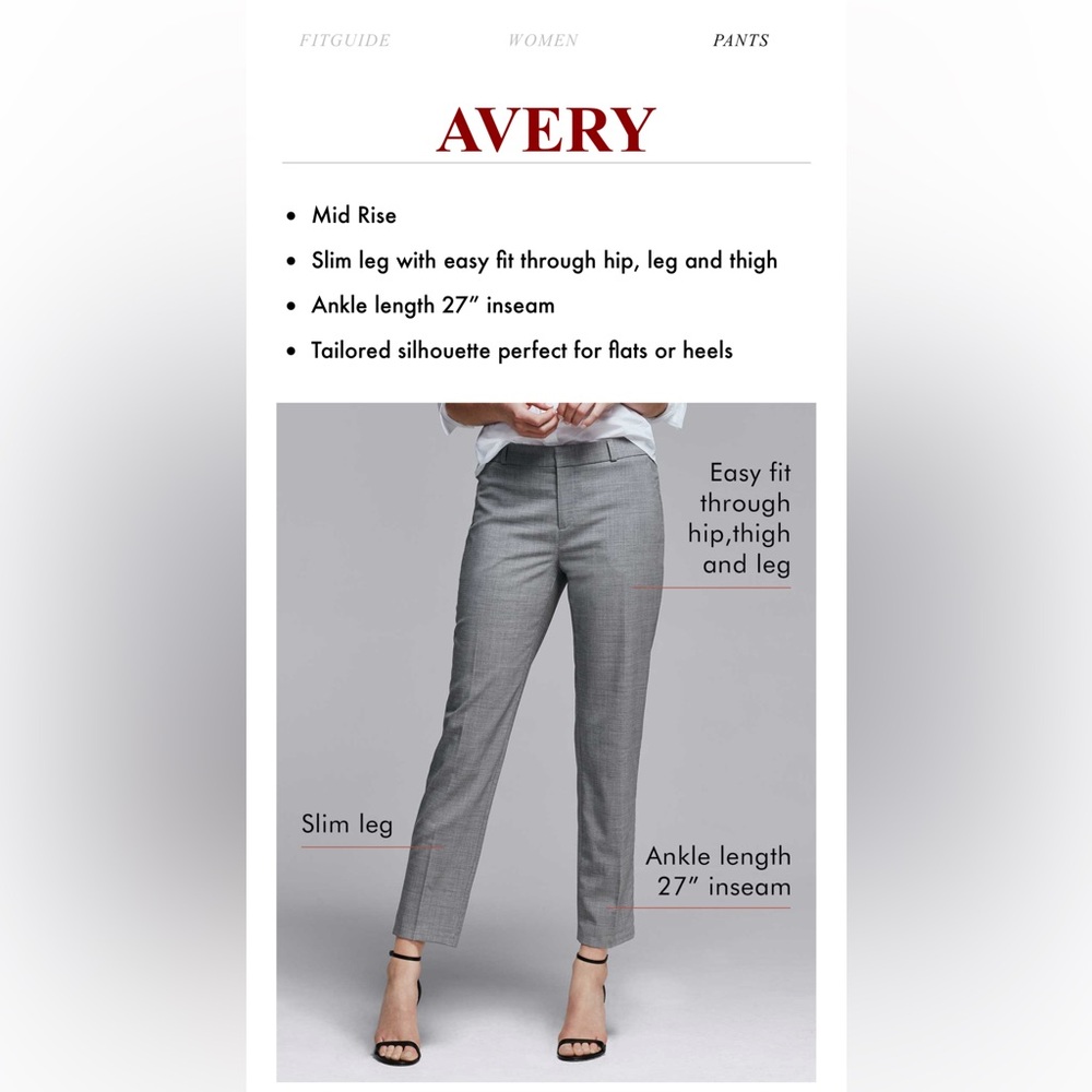 Navy Blue Windowpane Check Avery Pants - image 5